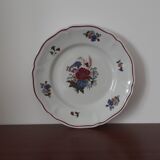 Assiette fleurie sarreguemines