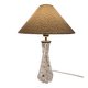 Elegant pair of table lamps The Modern Scandinavian Modern with Orrefors glass and brass.