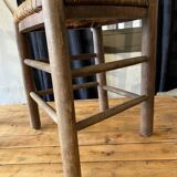 Lot of 6 straw chairs from the end of the 19th century
