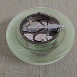 Vintage glass ceiling lamp from the 50s/60s