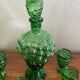 Liquor decanter and grape bunch shaped glasses