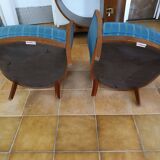 Pair of Maison Parisienne Rosello basket armchairs