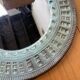 Art mirror Italy in ceramic from the 90s.