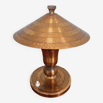 Art Deco brass lamp, 1920s-30s