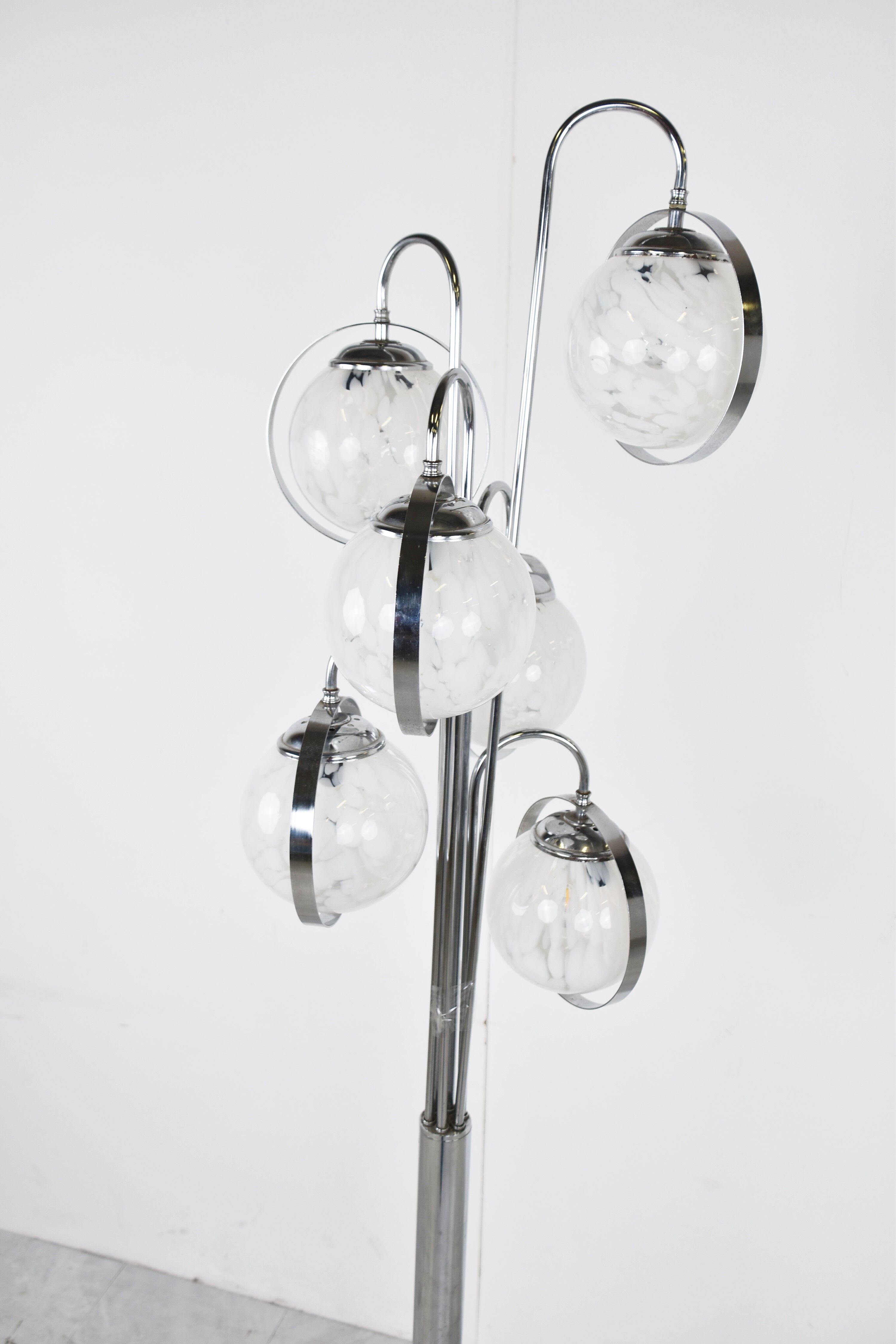Vintage murano glass floor lamp, 1970s