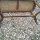 Antique piano bench in Louis XVI style.