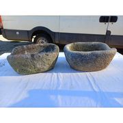 Paire de vasques en pierre de Dordogne 19ème