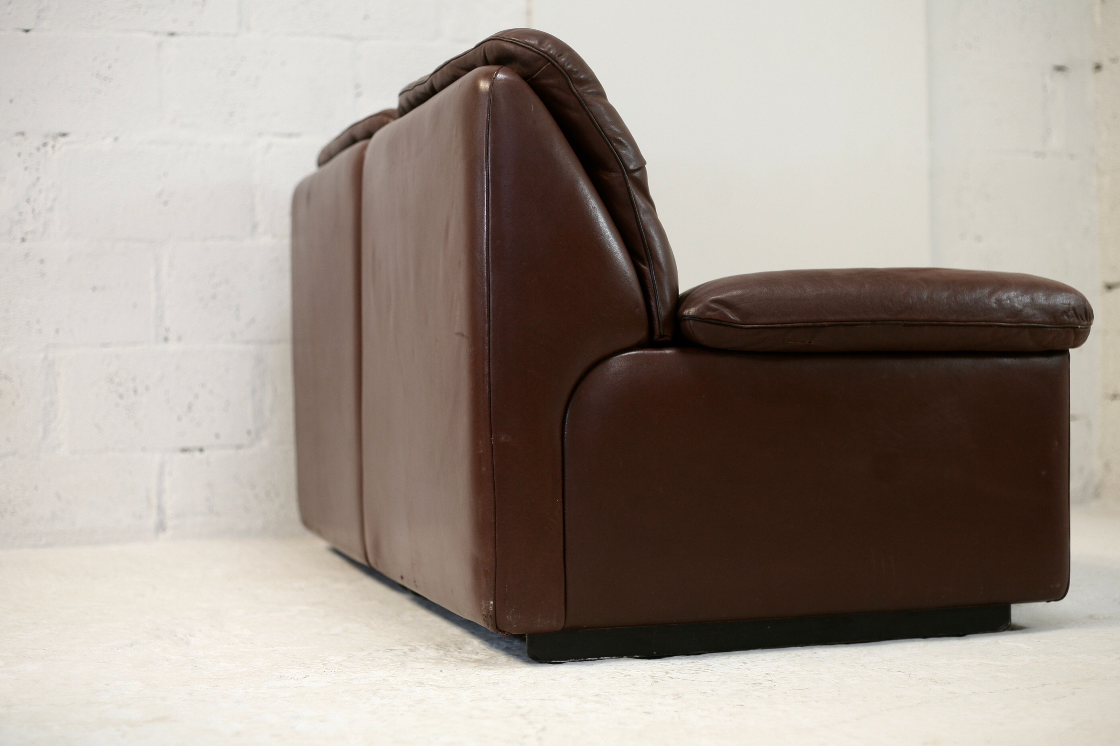 Sofa De Sede. Leather "chocolate" Switzerland, circa 1970