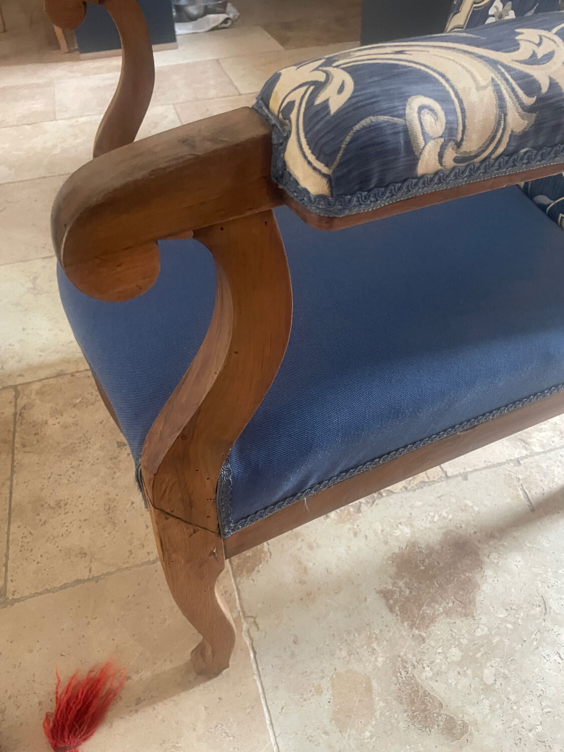 Voltaire armchair 19th century Restoration