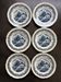 Set of 6 vintage dessert plates