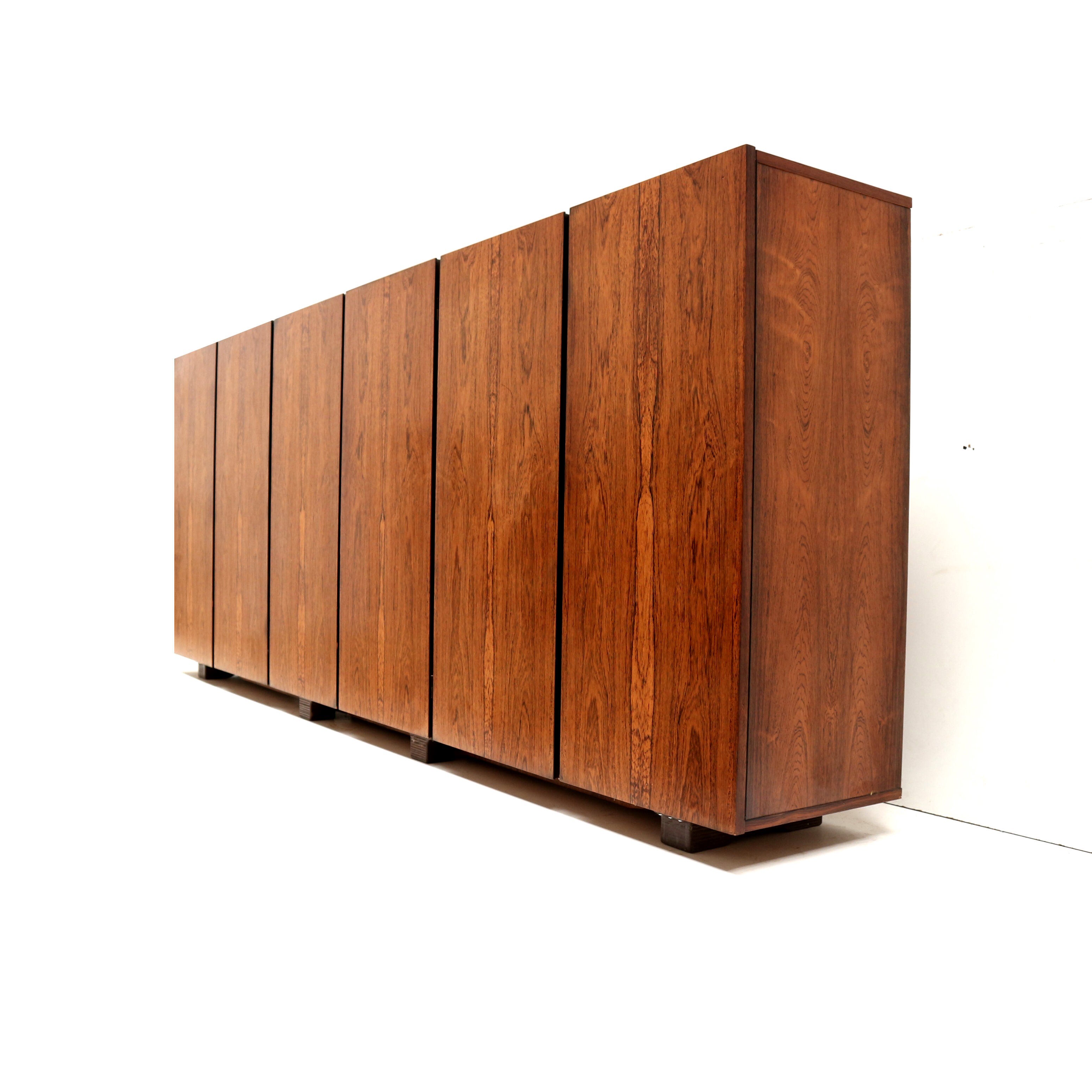 Large vintage rosewood sideboard made in the 60s
