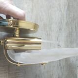 Art Deco shell leaf wall lamp