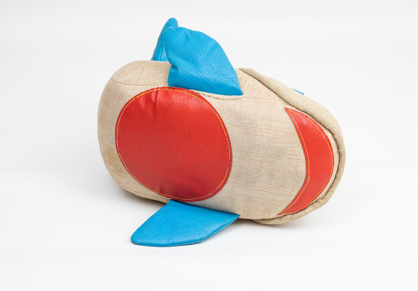Vintage whale therapeutic toy by Renate Müller for H. Josef Leven, Sonneberg, 1960s