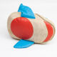 Vintage whale therapeutic toy by Renate Müller for H. Josef Leven, Sonneberg, 1960s