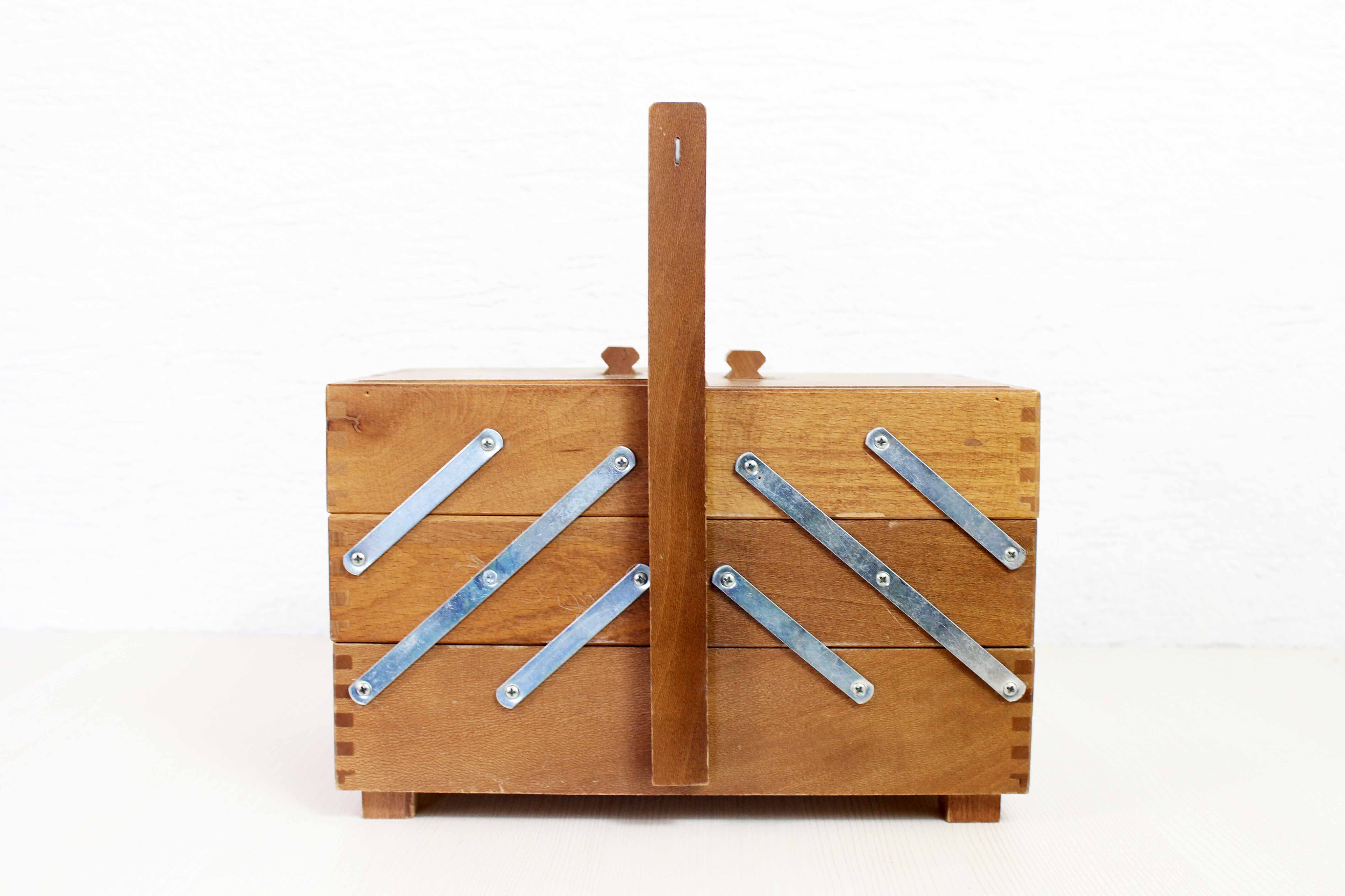 Vintage table sewing box
