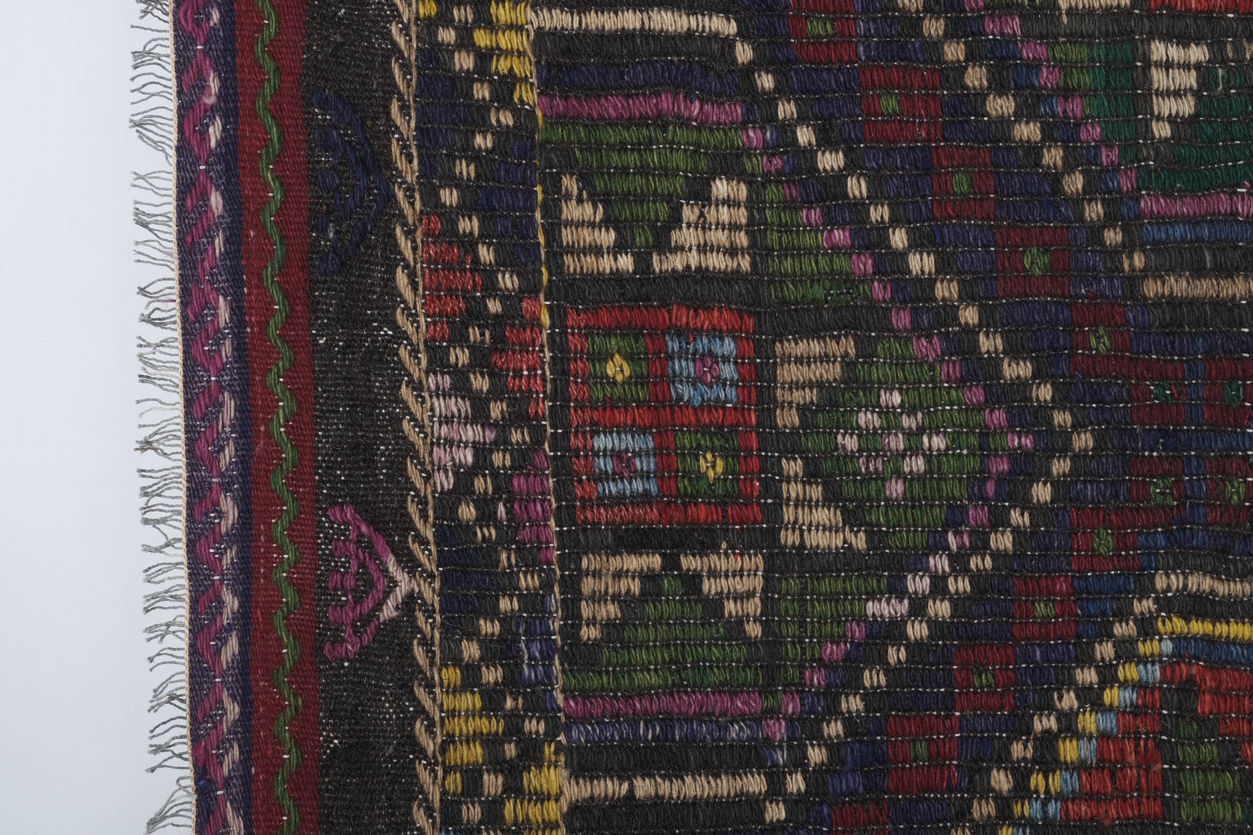 Vintage Turkish Oushak Rug Handwoven 228x292 cm