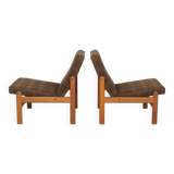 2X Jørgen Bækmark Lounge Chairs Model J84, 1971 Denmark