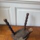 Three-legged turned wooden stool