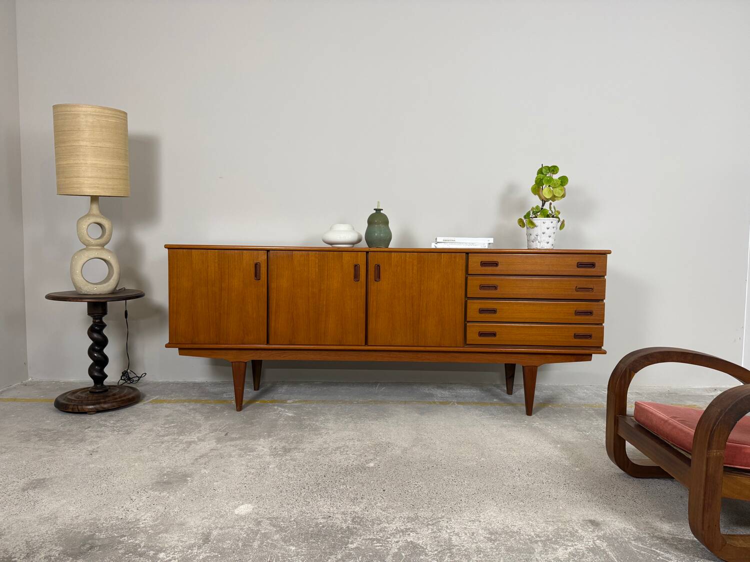 Scandinavian teak sideboard – 1960s