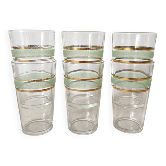 Vintage water glasses, 50s-60s