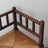 Corner chair in pearl wood