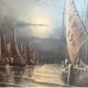 Gustave Warth marine painting