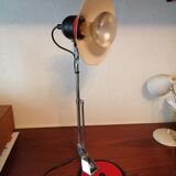 Lampe style à luminor rouge noire vintage