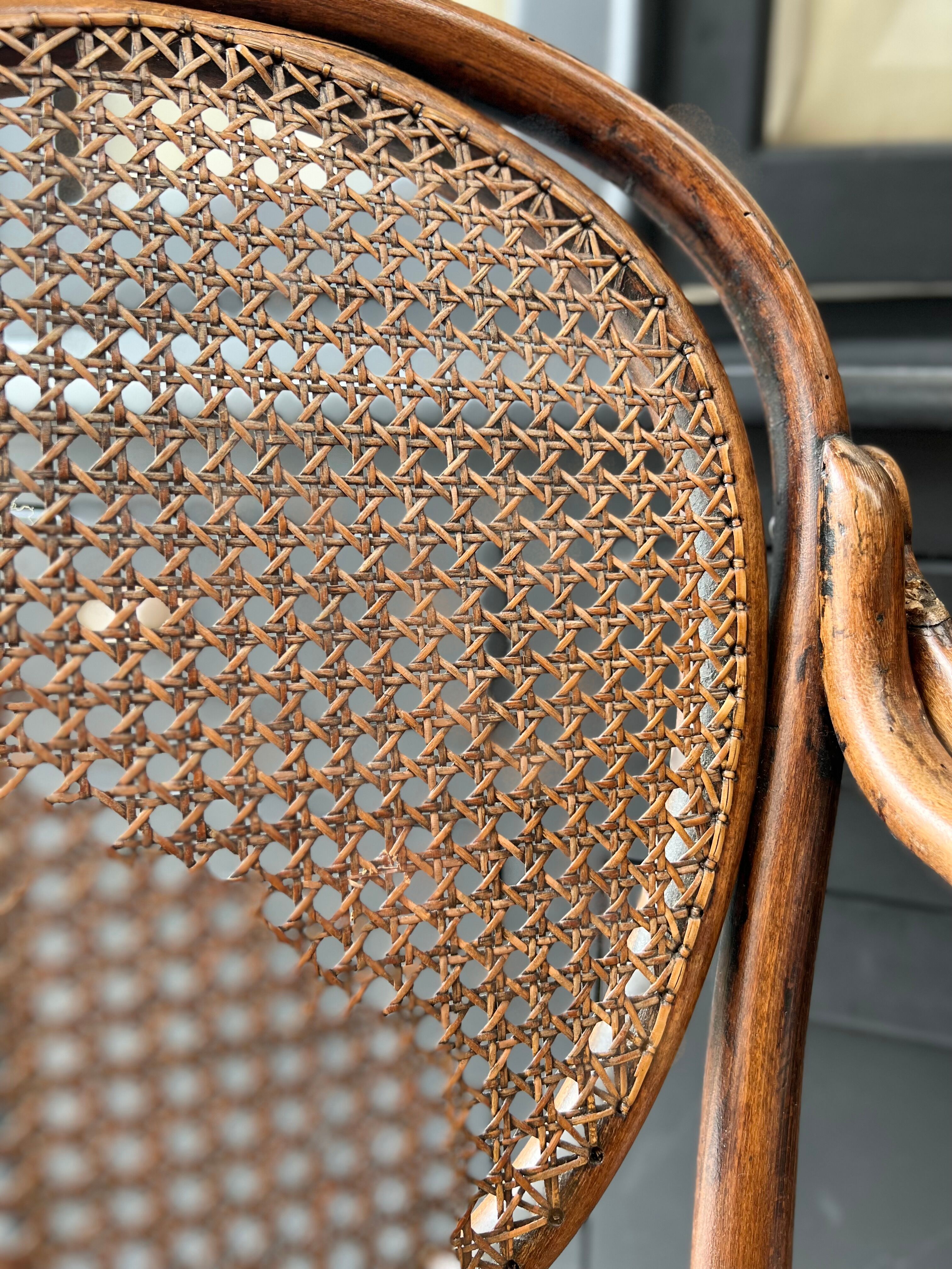 Rattan high chair cannages year 30