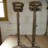 Pair of wrought steel channels