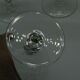 4 verres à vin  ou eau en cristal gravé