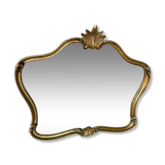 Miroir de style Louis XV baroque doré