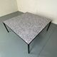 Mid-Century Modernist Rectangular Bleu Black Steel and Ceramic Coffee Table, 1960s