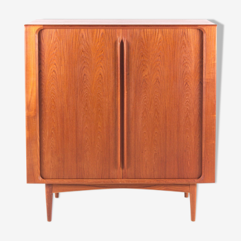 Highboard by Berhard Pedersen. Shutter doors, teak, partly solid