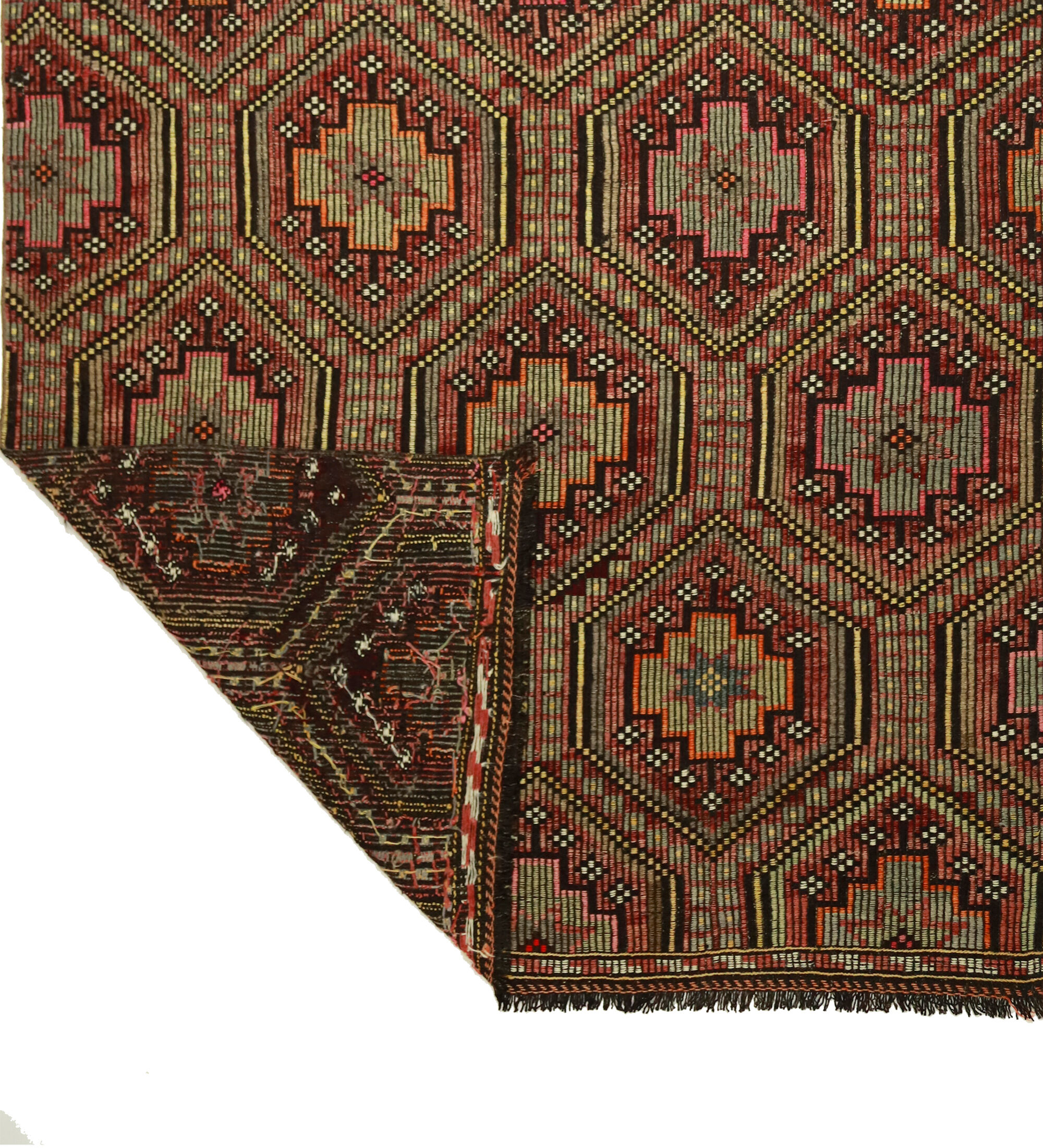 Anatolian handmade kilim rug 300 cm x 174 cm
