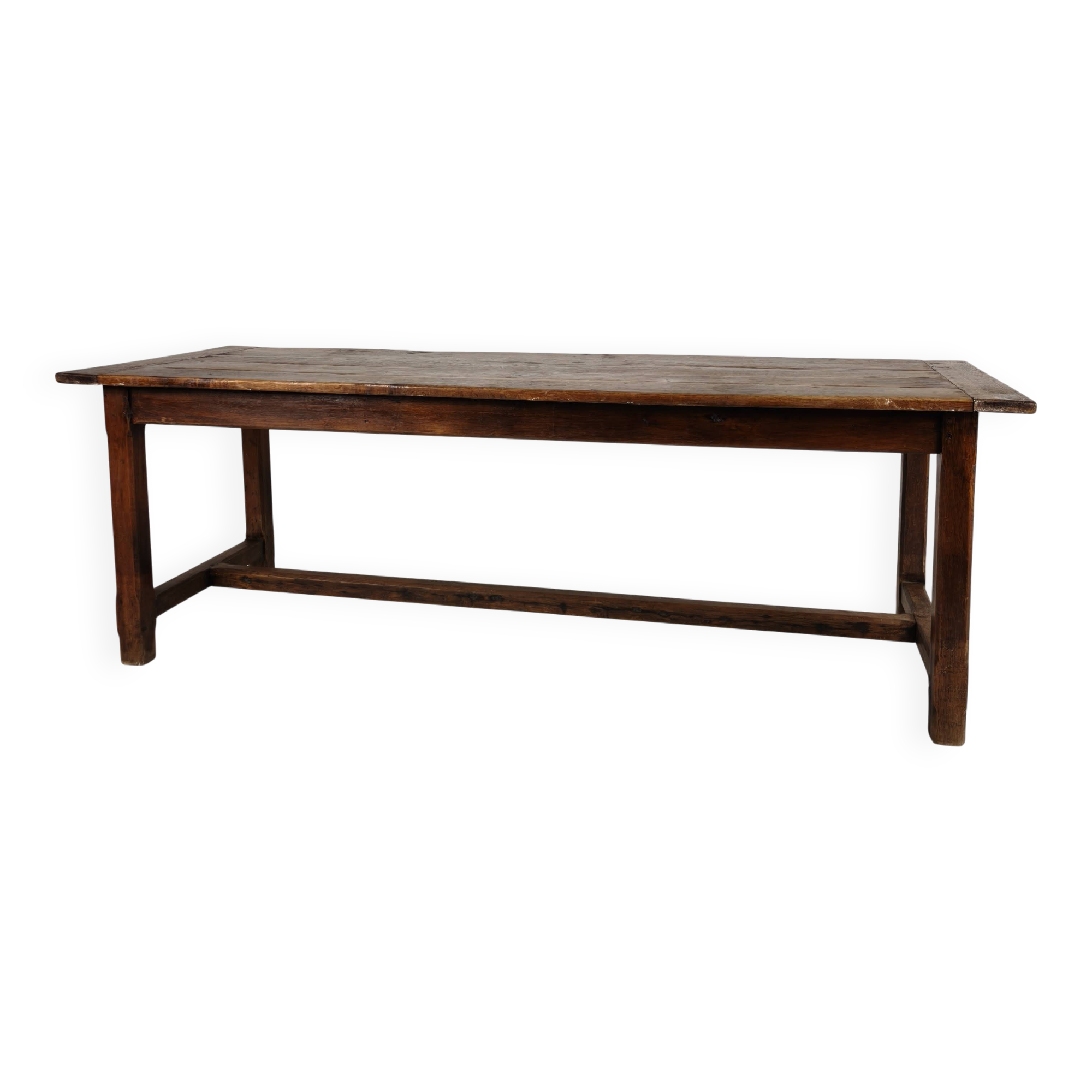 French Oak Farmhouse Table, 19th Century