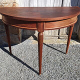 Half moon console, empire style, wood, vintage