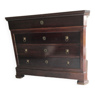 Commode en acajou Louis Philippe