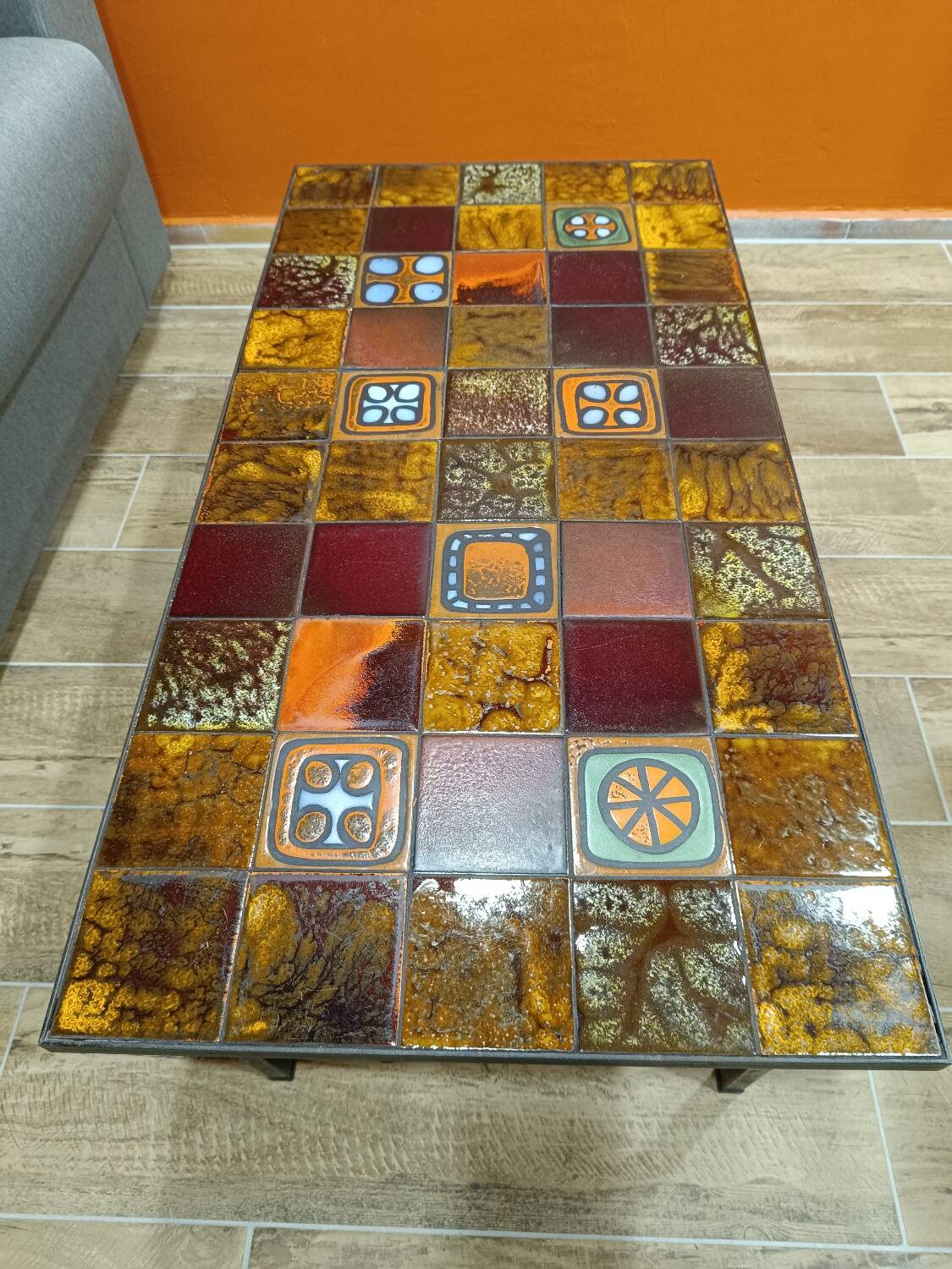 50s ceramic coffee table