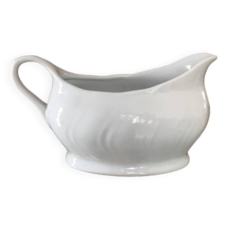Large vintage porcelain gravy boat