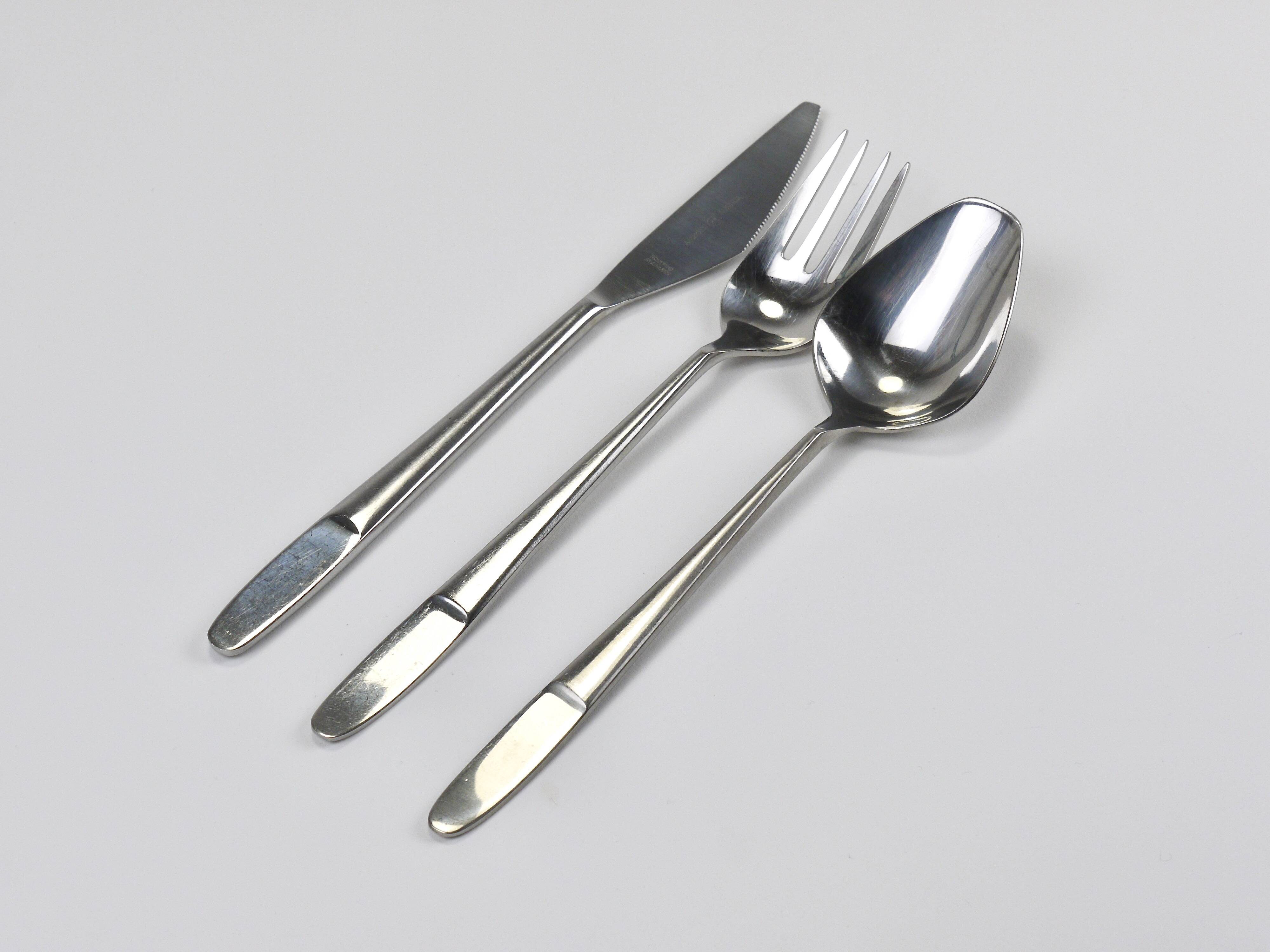 22 Sets Helmut Alder Amboss Austria 2070 Flatware Cutlery, 1960s