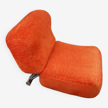 Vintage orange fireside chair