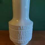 Richard Scharrer's white porcelain vase op art for Thomas , Germany 1970