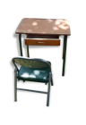 Bureau école enfant vintage et sa chaise