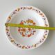 Lot 5 arcopal hollow plates -decorated with orange flowers
