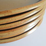 Set of 6 flat plates in Brenne stoneware from France vintage