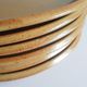 Set of 6 flat plates in Brenne stoneware from France vintage