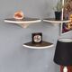Three vintage corner shelves 70s