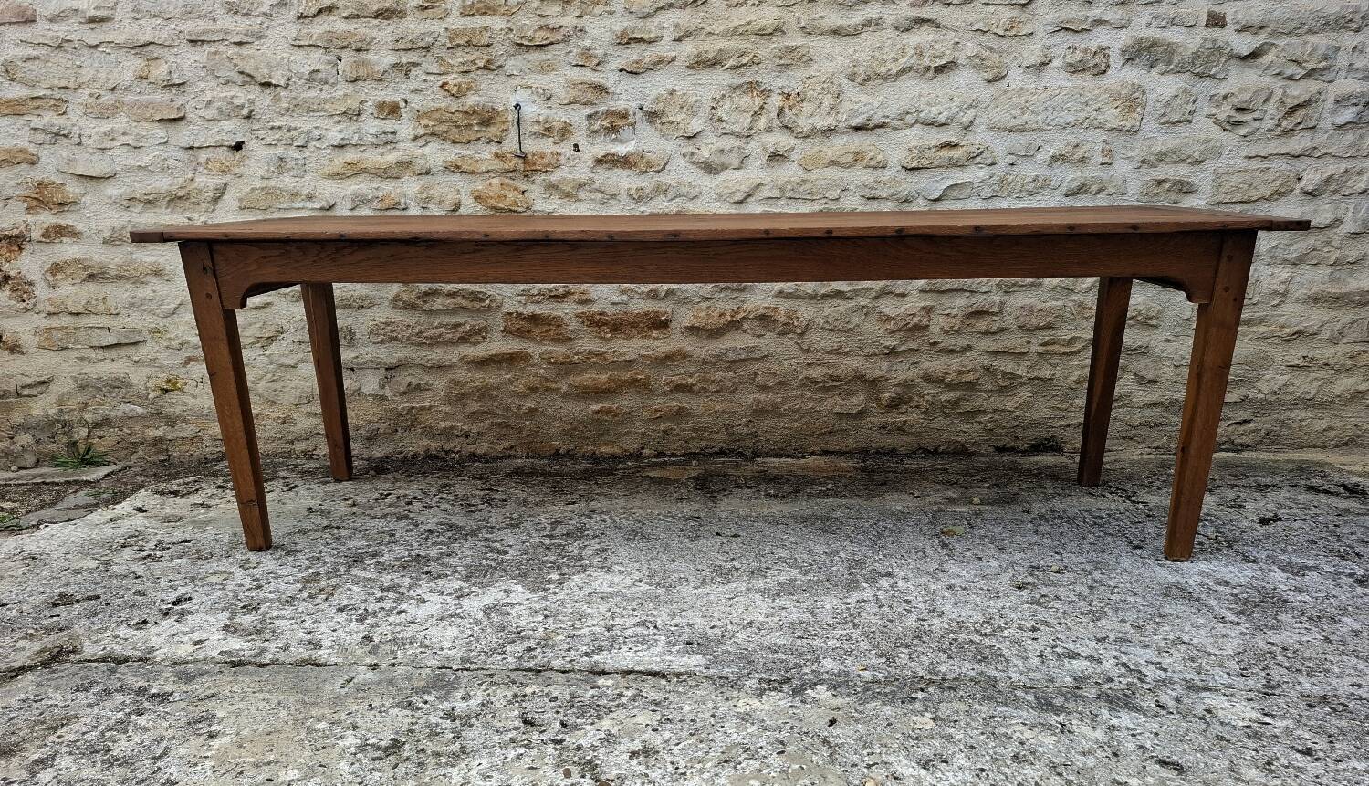 Table de ferme en chêne massif
