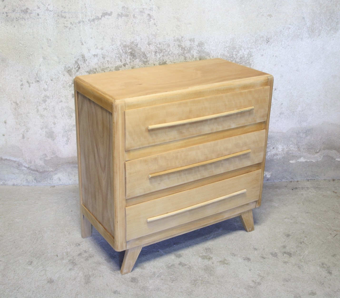 Commode vintage bois brut