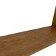 Vintage oak wall rack book shelf 1970s wood minimalist design